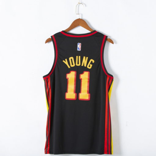 Trae Young #11 Atlanta Hawks 2021 Statement Edition Swingman Black Jersey Trae Young #11 Atlanta Hawks 2021 Statement Edition Swingman Black Jersey