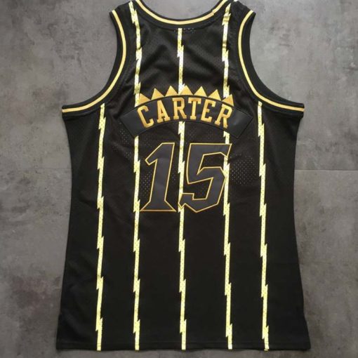 Vince Carter #15 Mitchell &Ness 1998-99 Black Gold Hardwood Classics Jersey Vince Carter #15 Mitchell &Ness 1998-99 Black Gold Hardwood Classics Jersey
