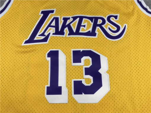 Wilt Chamberlain 13 Los Angeles Lakers 1971-72 Gold Hardwood Classic Jersey Wilt Chamberlain 13 Los Angeles Lakers 1971-72 Gold Hardwood Classic Jersey
