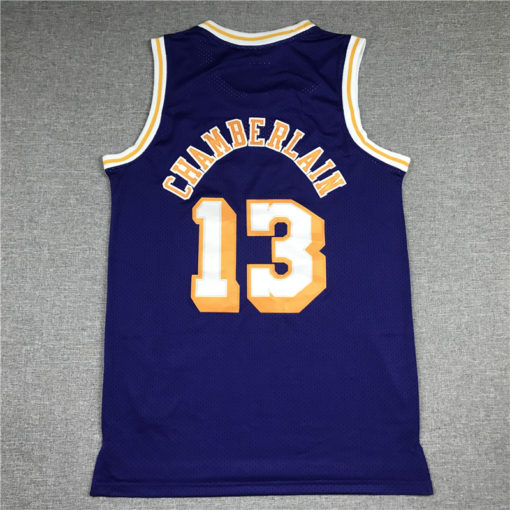 Wilt Chamberlain 13 Los Angeles Lakers 71-72 Purple Swingman Jersey Wilt Chamberlain 13 Los Angeles Lakers 71-72 Purple Swingman Jersey