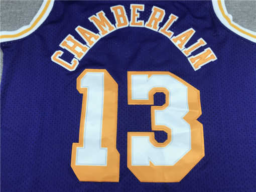 Wilt Chamberlain 13 Los Angeles Lakers 71-72 Purple Swingman Jersey Wilt Chamberlain 13 Los Angeles Lakers 71-72 Purple Swingman Jersey