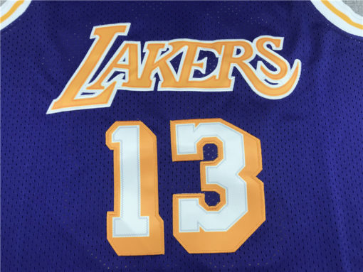 Wilt Chamberlain 13 Los Angeles Lakers 71-72 Purple Swingman Jersey Wilt Chamberlain 13 Los Angeles Lakers 71-72 Purple Swingman Jersey