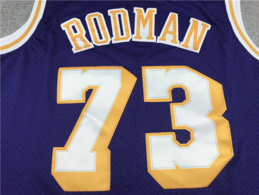 Dennis Rodman 73 Los Angeles Lakers Swingman Purple Throwback Jersey Dennis Rodman 73 Los Angeles Lakers Swingman Purple Throwback Jersey