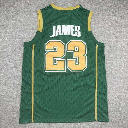 Lebron James 23 St Vincent St Mary Irish High School Green Swingman Jersey Lebron James 23 St Vincent St Mary Irish High School Green Swingman Jersey