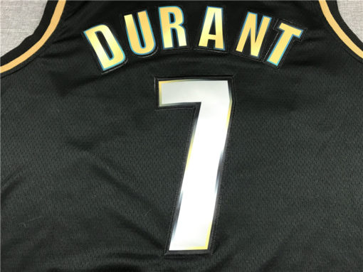 Kevin Durant 7 Brooklyn Nets Black Gold 2021 Swingman Jersey Kevin Durant 7 Brooklyn Nets Black Gold 2021 Swingman Jersey