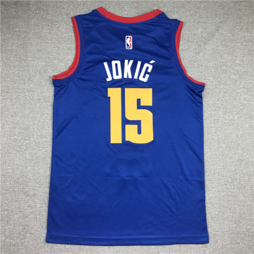 Nikola Jokic 15 Denver Nuggets 2019-20 Statement Edition Blue Jersey Nikola Jokic 15 Denver Nuggets 2019-20 Statement Edition Blue Jersey
