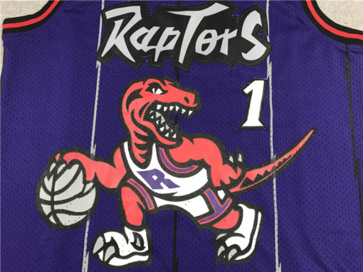 Tracy McGrady 1 Raptors 1998-99 Purple Hardwood Classics Jersey Tracy McGrady 1 Raptors 1998-99 Purple Hardwood Classics Jersey
