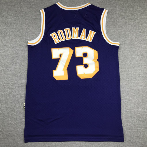Dennis Rodman 73 Los Angeles Lakers Swingman Purple Throwback Jersey Dennis Rodman 73 Los Angeles Lakers Swingman Purple Throwback Jersey
