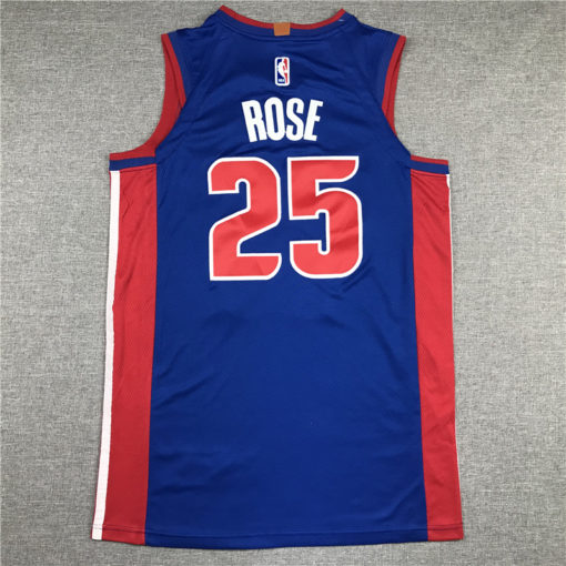 Derrick Rose 25 Detroit Pistons 2020 Blue Icon Edition Jersey Derrick Rose 25 Detroit Pistons 2020 Blue Icon Edition Jersey
