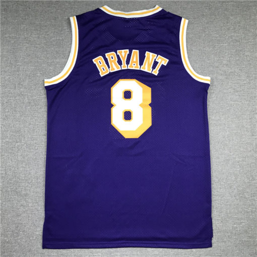 Kobe Bryant 8 Los Angeles Lakers 96-97 Purple Jersey Kobe Bryant 8 Los Angeles Lakers 96-97 Purple Jersey