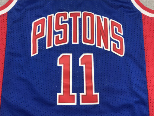 Isiah Thomas 11 Detroit Pistons M&N 1988-89 Hardwood Classics Blue Jersey Isiah Thomas 11 Detroit Pistons M&N 1988-89 Hardwood Classics Blue Jersey