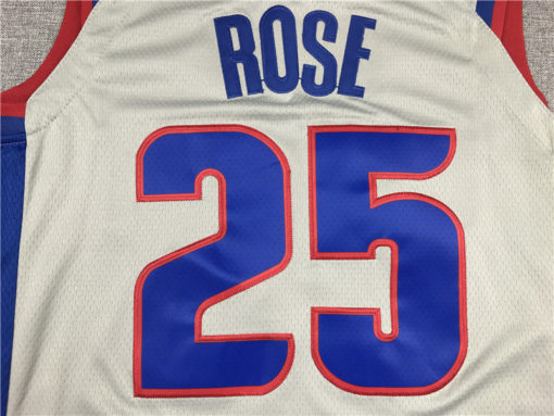 Derrick Rose 25 Detroit Pistons 2019-20 Gray Statement Jersey Derrick Rose 25 Detroit Pistons 2019-20 Gray Statement Jersey