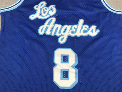Kobe Bryant 8 Los Angeles Lakers Alternate 1996-97 Blue Jersey Kobe Bryant 8 Los Angeles Lakers Alternate 1996-97 Blue Jersey