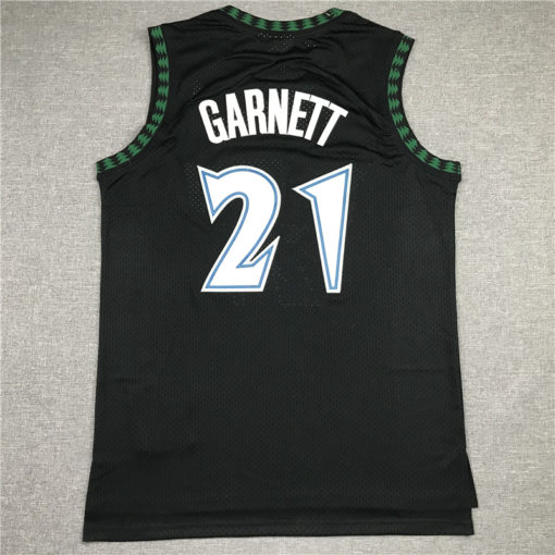 Kevin Garnett 21 Minnesota Timberwolves Retro Black Jersey Kevin Garnett 21 Minnesota Timberwolves Retro Black Jersey