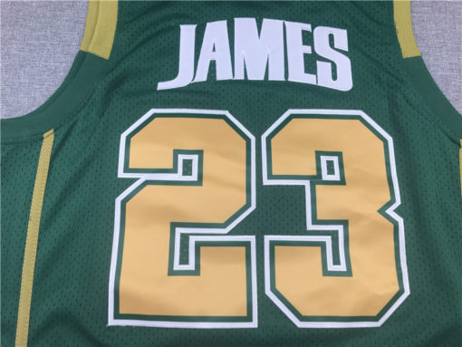 Lebron James 23 St Vincent St Mary Irish High School Green Swingman Jersey Lebron James 23 St Vincent St Mary Irish High School Green Swingman Jersey
