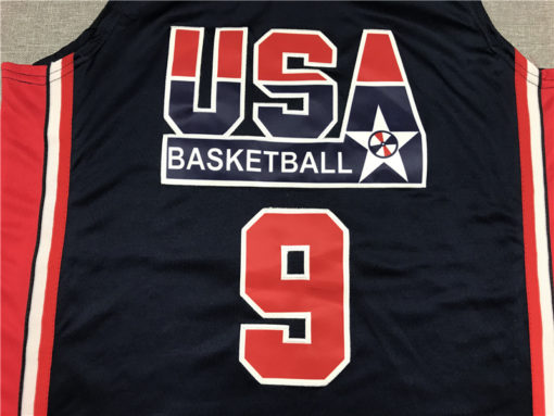 Michael Jordan 9 USA 92 Dream Team Dark Blue Jersey Michael Jordan 9 USA 92 Dream Team Dark Blue Jersey