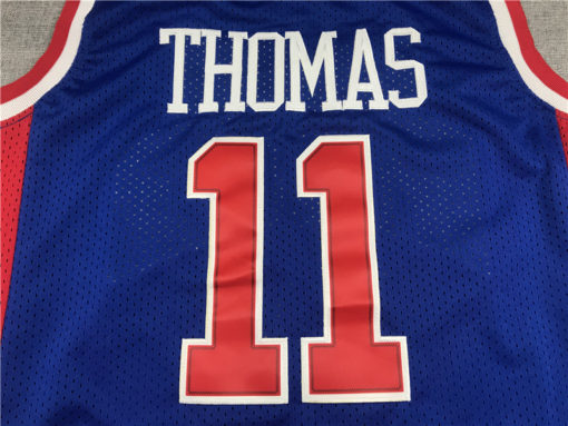Isiah Thomas 11 Detroit Pistons M&N 1988-89 Hardwood Classics Blue Jersey Isiah Thomas 11 Detroit Pistons M&N 1988-89 Hardwood Classics Blue Jersey