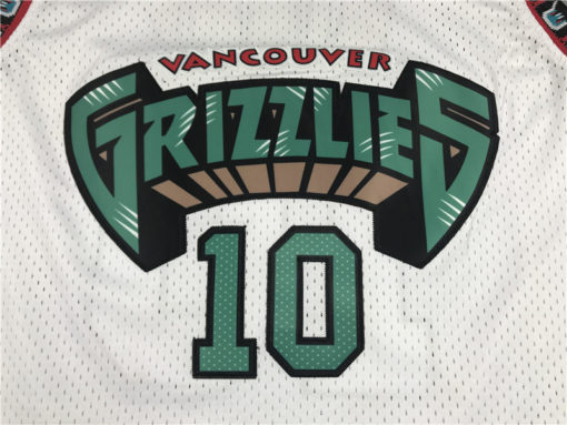 Mike Bibby 10 Vancouver Grizzlies Home 2000-01 White Swingman Jersey Mike Bibby 10 Vancouver Grizzlies Home 2000-01 White Swingman Jersey
