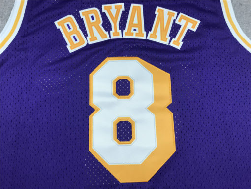 Kobe Bryant 8 Los Angeles Lakers 96-97 Purple Jersey Kobe Bryant 8 Los Angeles Lakers 96-97 Purple Jersey