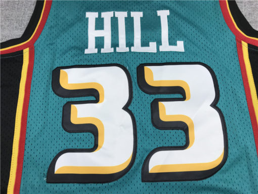 Grant Hill 33 Detroit Pistons Throwback Hardwood Teal Jersey Grant Hill 33 Detroit Pistons Throwback Hardwood Teal Jersey