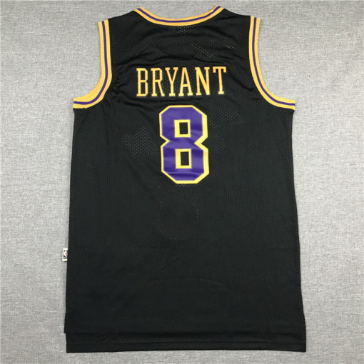 Kobe Bryant 8 Los Angeles Lakers M&N 1996-97 Black Jersey Kobe Bryant 8 Los Angeles Lakers M&N 1996-97 Black Jersey