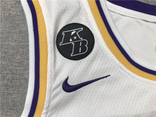 Kobe Bryant 24 Los Angeles Lakers 2020 Association Edition White Jersey KB Path Kobe Bryant 24 Los Angeles Lakers 2020 Association Edition White Jersey KB Path