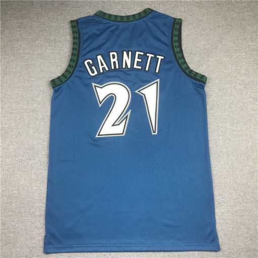 Kevin Garnett 21 Minnesota Timberwolves Retro Blue Jersey Kevin Garnett 21 Minnesota Timberwolves Retro Blue Jersey
