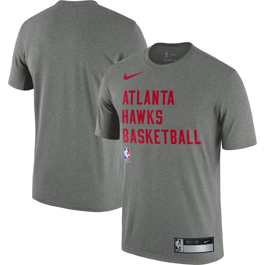 Men's Atlanta Hawks Heather Gray 2023/24 Sideline Legend Performance Practice Nike T-Shirt Men's Atlanta Hawks Heather Gray 2023/24 Sideline Legend Performance Practice Nike T-Shirt