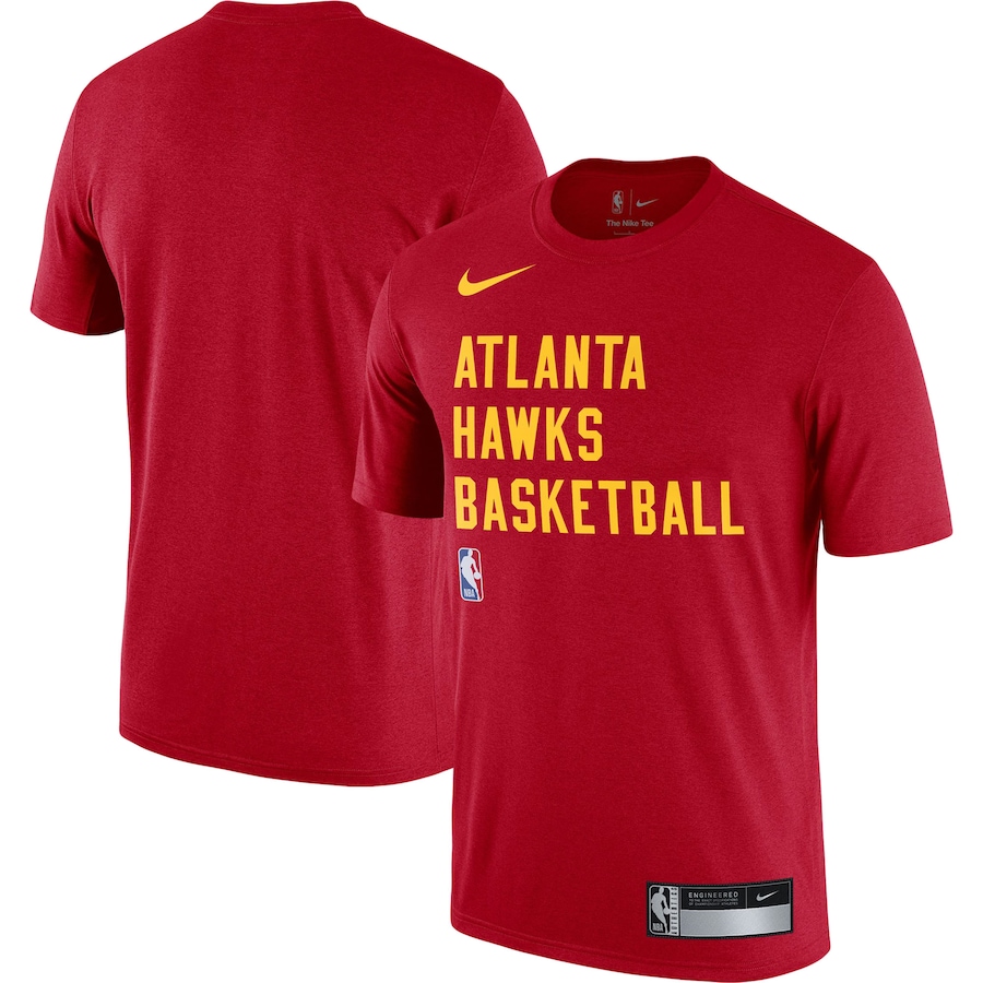 Men's Atlanta Hawks Red 2023/24 Sideline Legend Performance Practice Nike T-Shirt