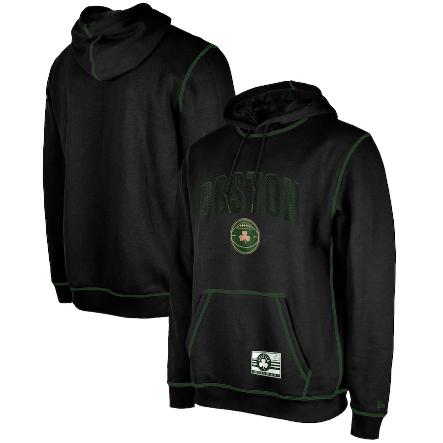 Men's Boston Celtics Black 2023/24 City Edition Satin Stitch Elite Pack New Era Pullover Hoodie Men's Boston Celtics Black 2023/24 City Edition Satin Stitch Elite Pack New Era Pullover Hoodie
