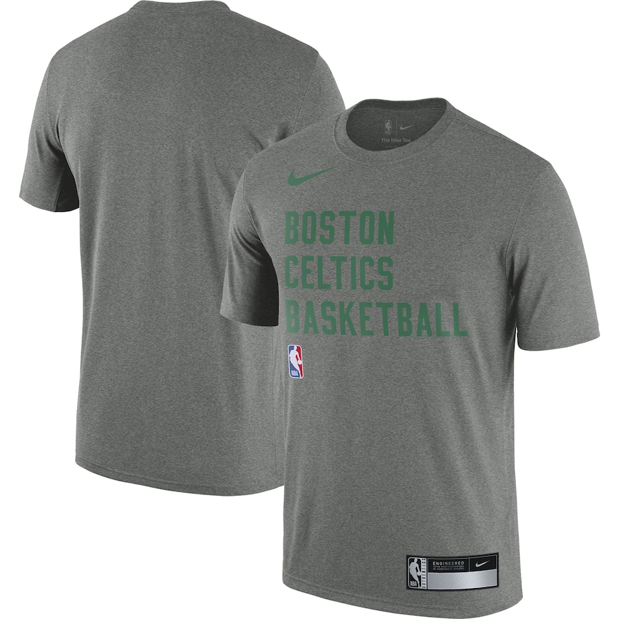Men's Boston Celtics Heather Gray 2023/24 Sideline Legend Performance Practice Nike T-Shirt Men's Boston Celtics Heather Gray 2023/24 Sideline Legend Performance Practice Nike T-Shirt