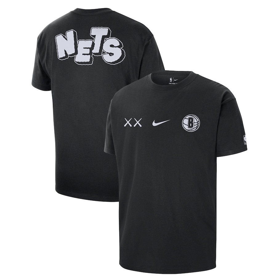 Men's Brooklyn Nets Black 2023/24 City Edition Courtside Max90 Nike T-Shirt