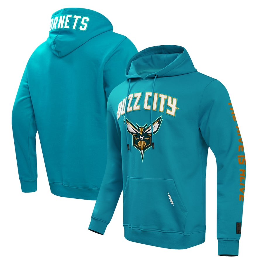 Men's Charlotte Hornets Teal 2023/24 City Edition Pro Standard Pullover Hoodie