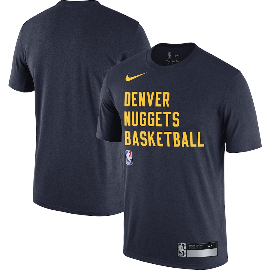 Men's Denver Nuggets Navy 2023/24 Sideline Legend Performance Practice Nike T-Shirt