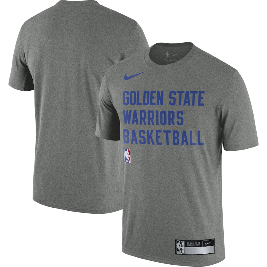 Men's Golden State Warriors Heather Gray 2023/24 Sideline Legend Performance Practice Nike T-Shirt Men's Golden State Warriors Heather Gray 2023/24 Sideline Legend Performance Practice Nike T-Shirt