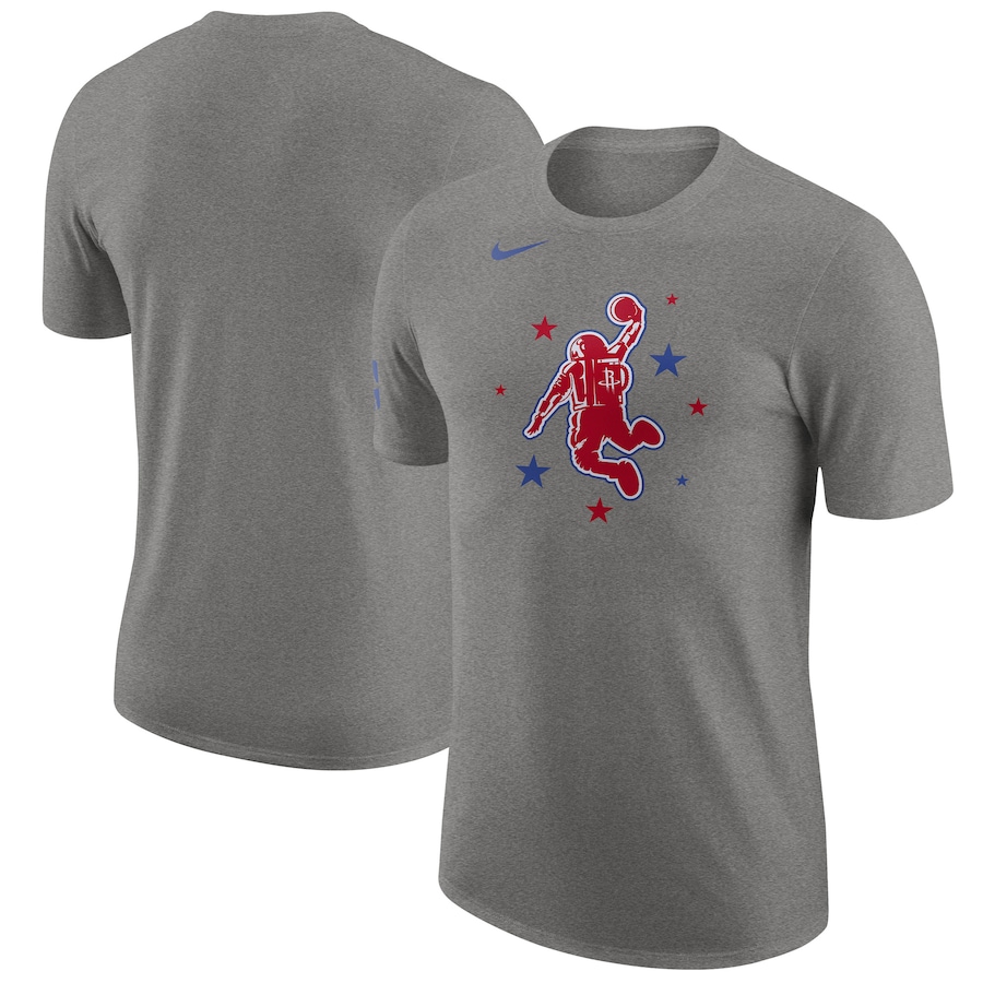 Men's Houston Rockets Charcoal 2023/24 City Edition Essential Warmup Nike T-Shirt