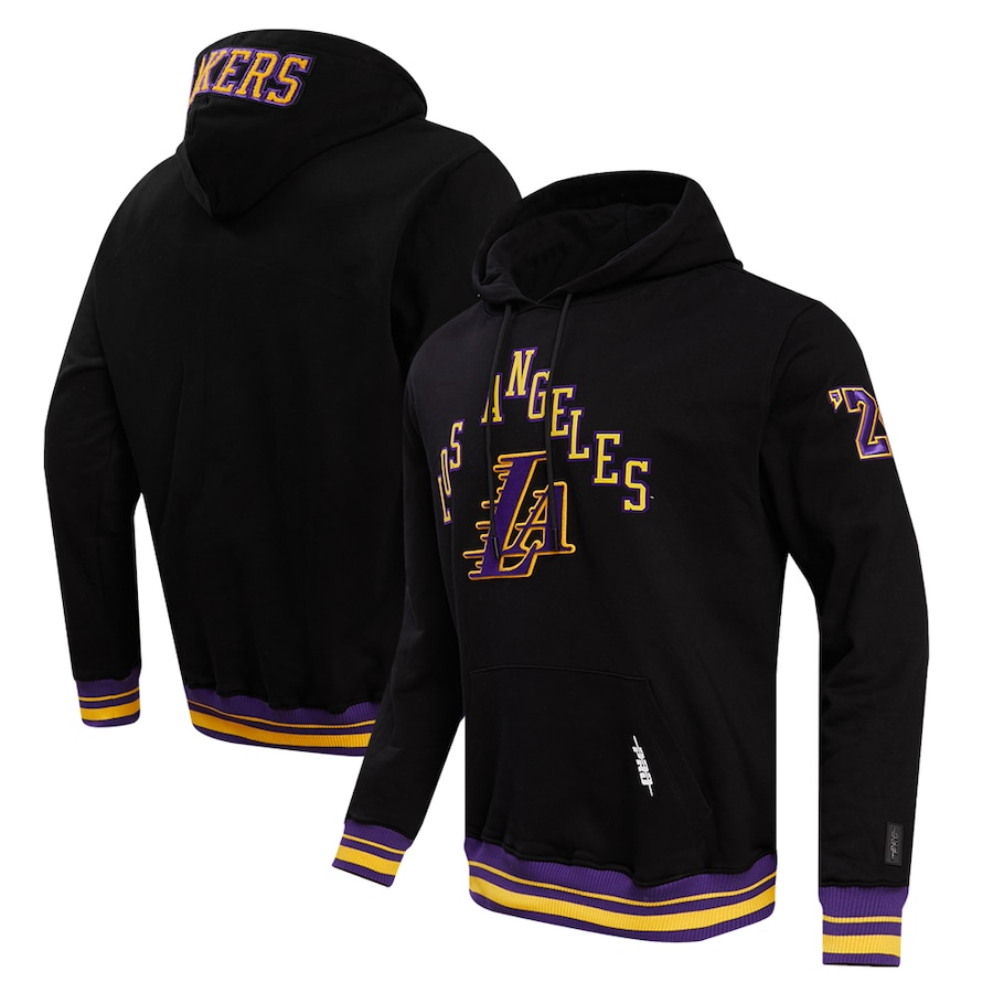 Men's Los Angeles Lakers Black 2023/24 City Edition Pro Standard Pullover Hoodie