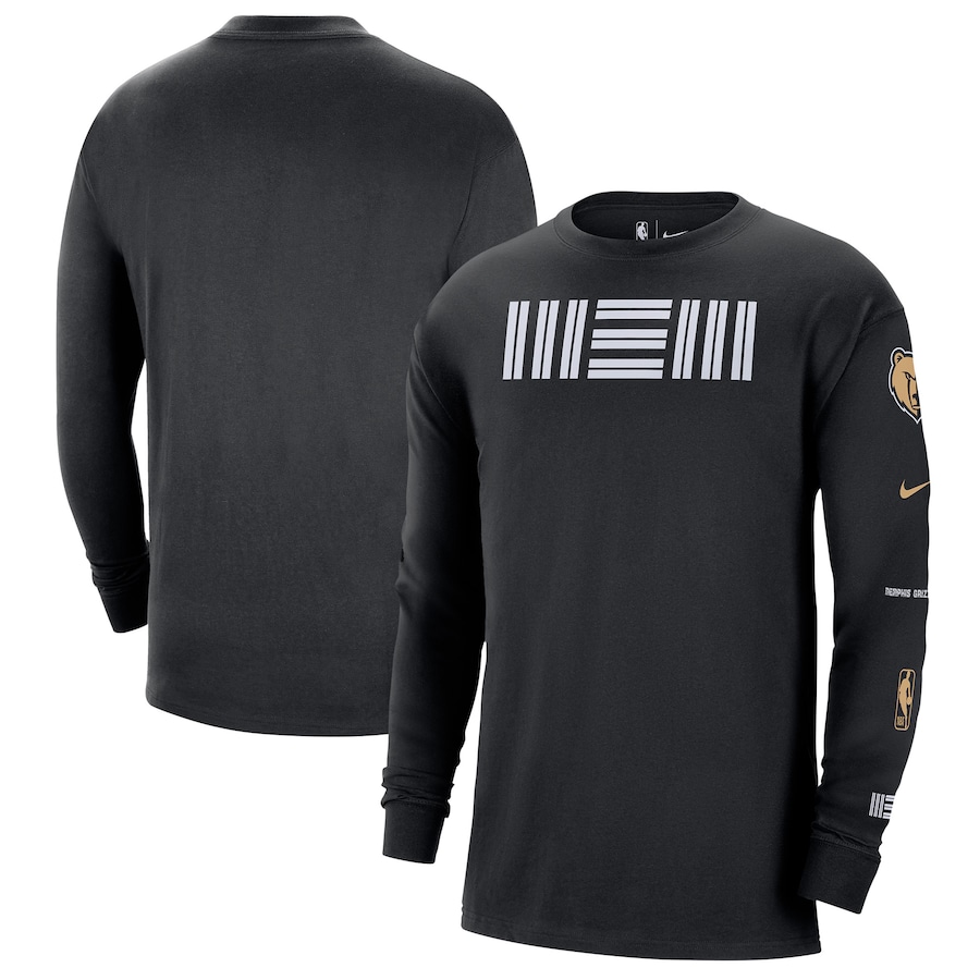 Men's Memphis Grizzlies Black 2023/24 City Edition Max90 Expressive Long Sleeve Nike T-Shirt Men's Memphis Grizzlies Black 2023/24 City Edition Max90 Expressive Long Sleeve Nike T-Shirt