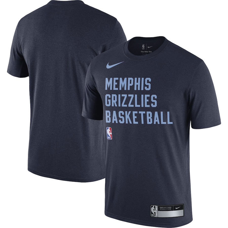 Men's Memphis Grizzlies Navy 2023/24 Sideline Legend Performance Practice Nike T-Shirt