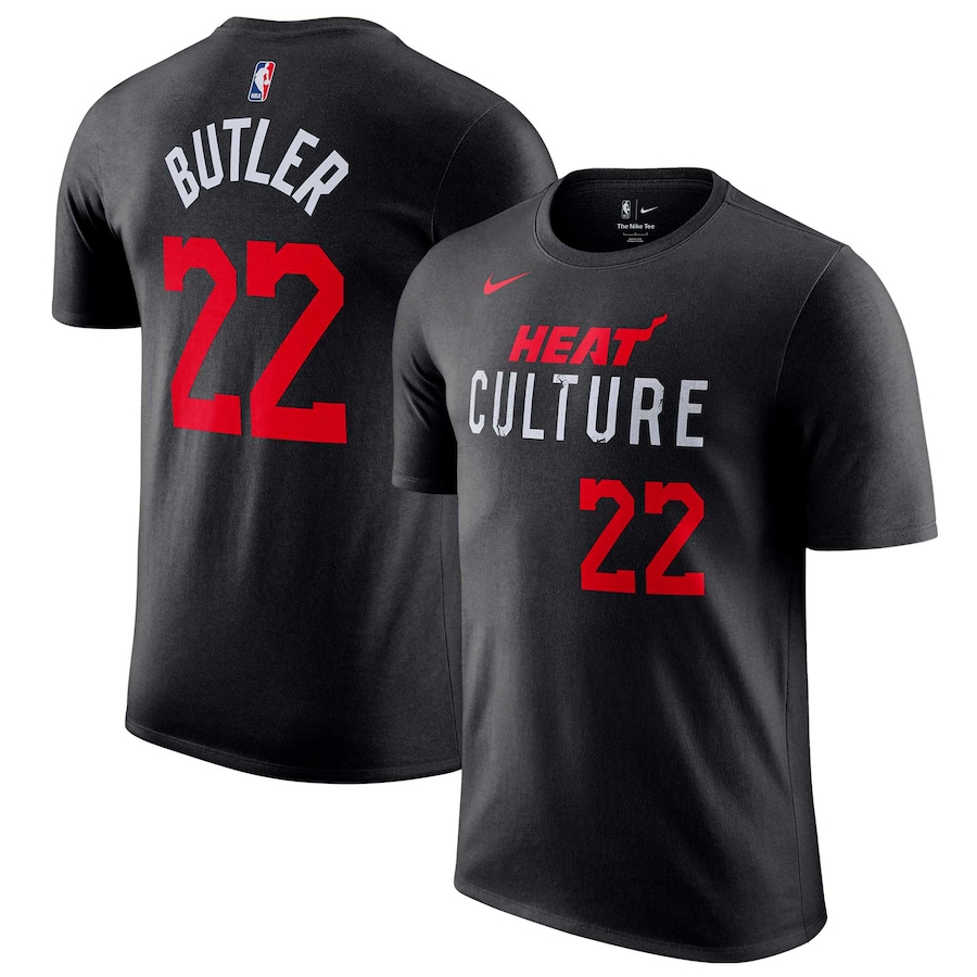 Men's Miami Heat Jimmy Butler Black 2023/24 City Edition Nike T-Shirt