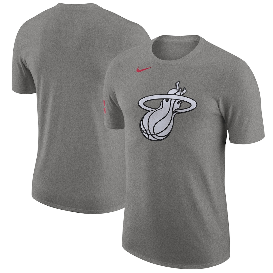 Men's Miami Heat Charcoal 2023/24 City Edition Essential Warmup Nike T-Shirt