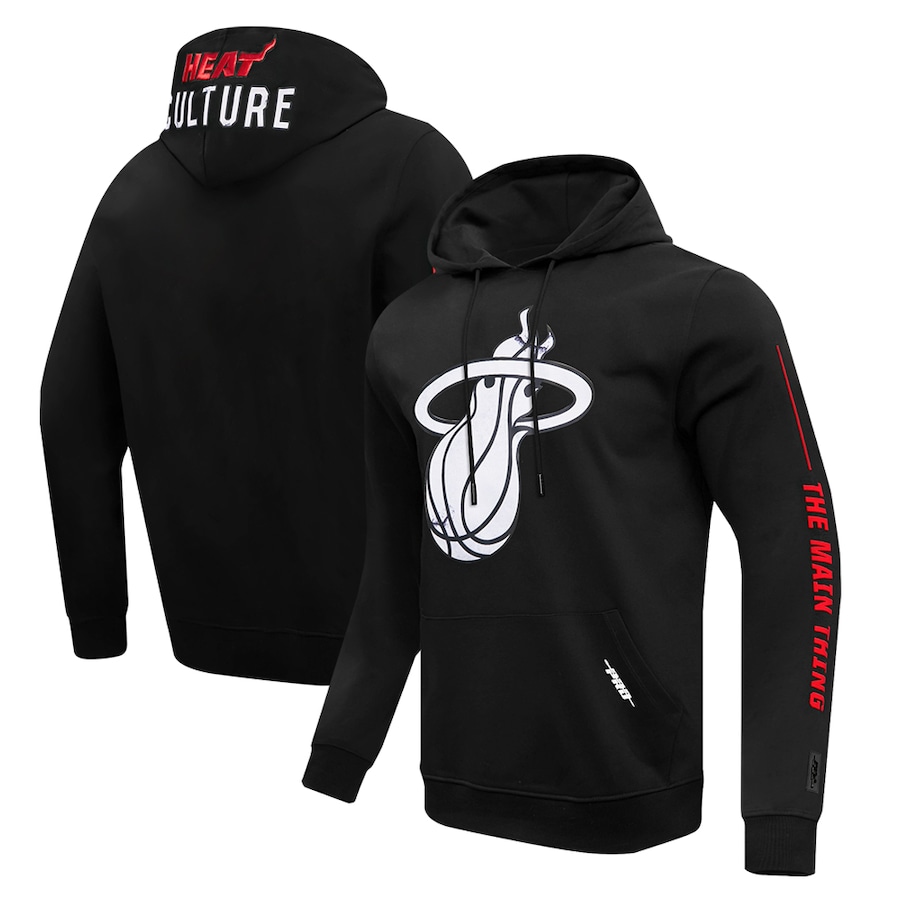 Men's Miami Heat Black 2023/24 City Edition Pro Standard Pullover Hoodie