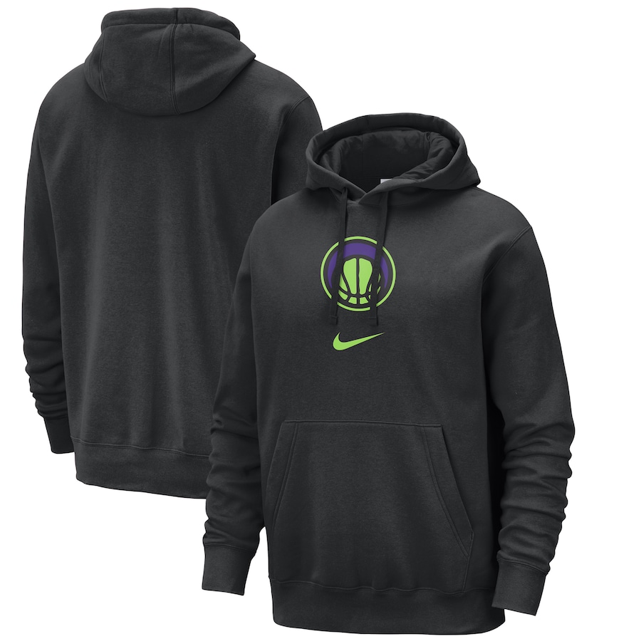 Men's New Orleans Pelicans Black 2023/24 City Edition Essential Club Nike Pullover Hoodie Men's New Orleans Pelicans Black 2023/24 City Edition Essential Club Nike Pullover Hoodie
