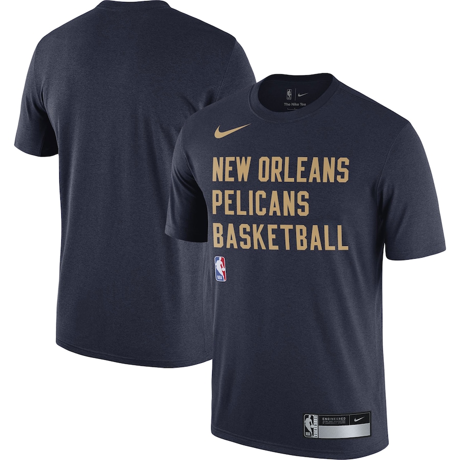 Men's New Orleans Pelicans Navy 2023/24 Sideline Legend Performance Practice Nike T-Shirt