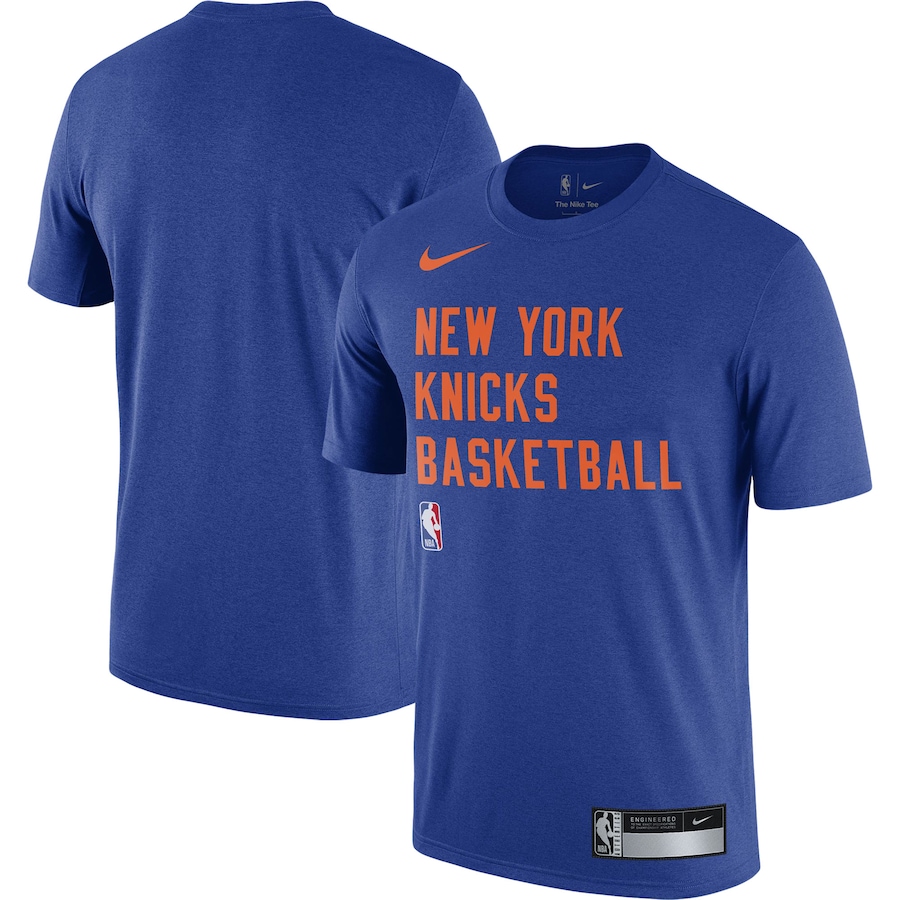Men's New York Knicks Blue 2023/24 Sideline Legend Performance Practice Nike T-Shirt