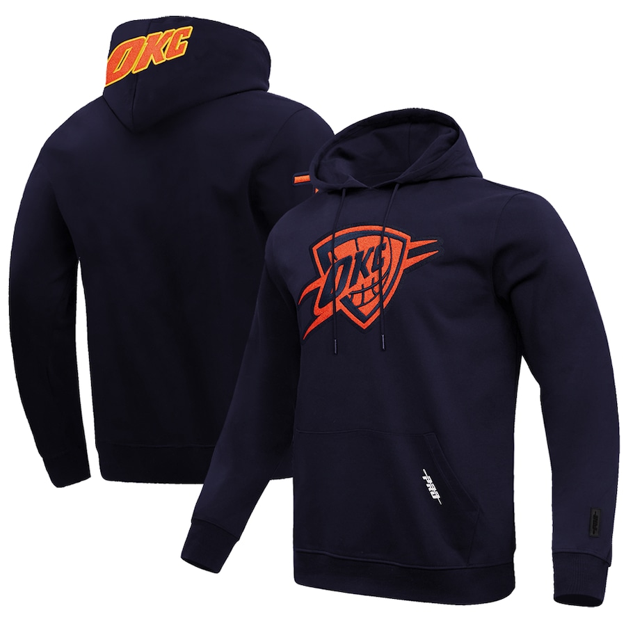 Men's Oklahoma City Thunder Navy 2023/24 City Edition Pro Standard Pullover Hoodie