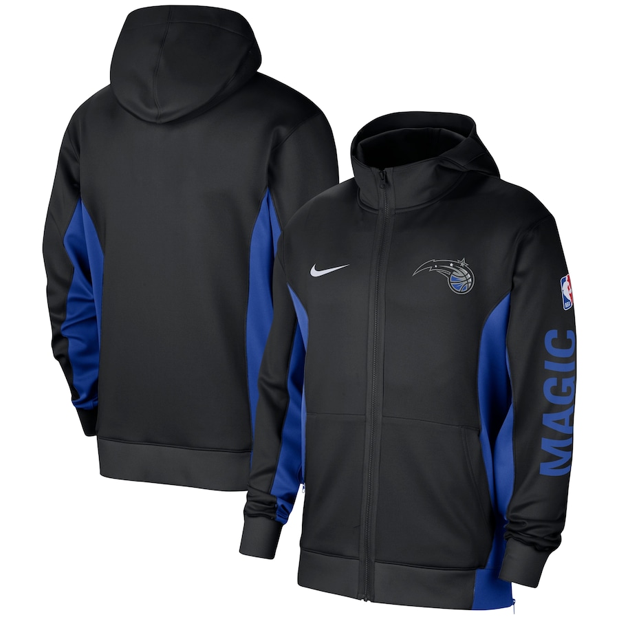 Men's Orlando Magic Black 2023/24 Authentic Showtime Performance Full-Zip Hoodie