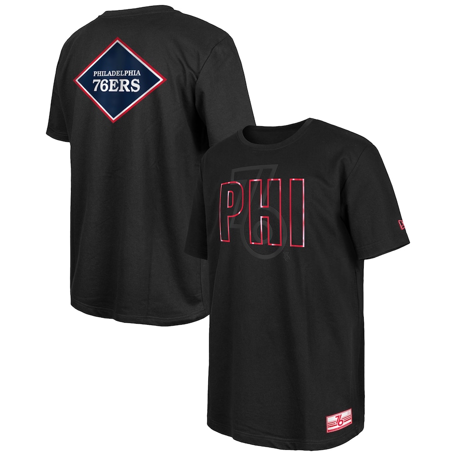Men's Philadelphia 76ers Black 2023/24 City Edition Elite Pack T-Shirt