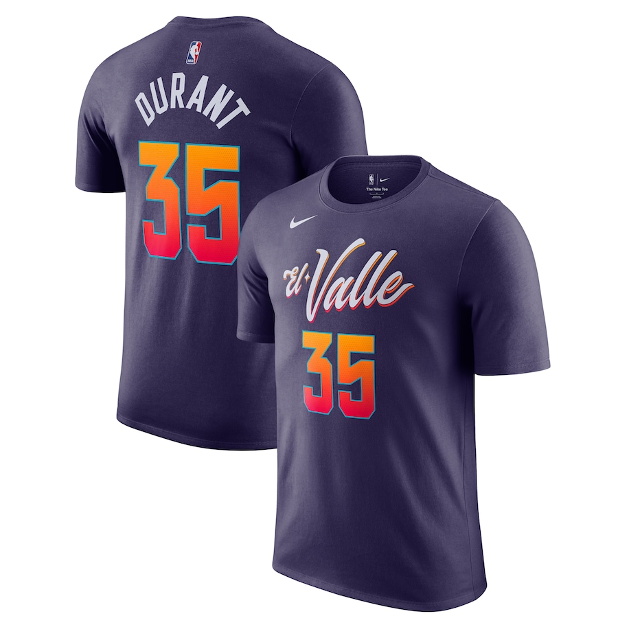 Men's Phoenix Suns Kevin Durant Purple 2023/24 City Edition Nike T-Shirt