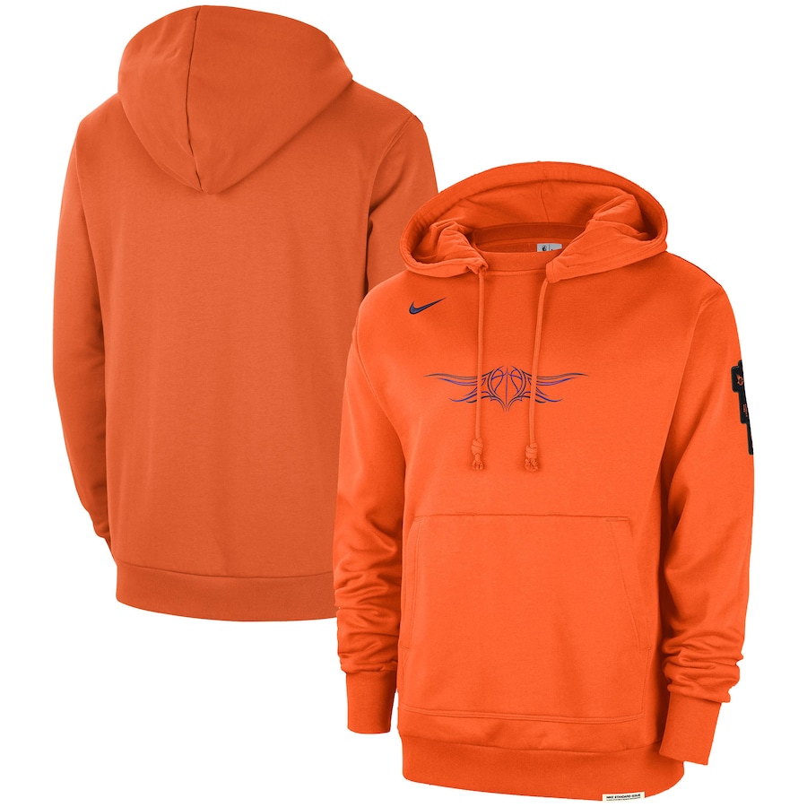 Men's Phoenix Suns Orange 2023/24 City Edition Courtside Standard Issue Nike Pullover Hoodie